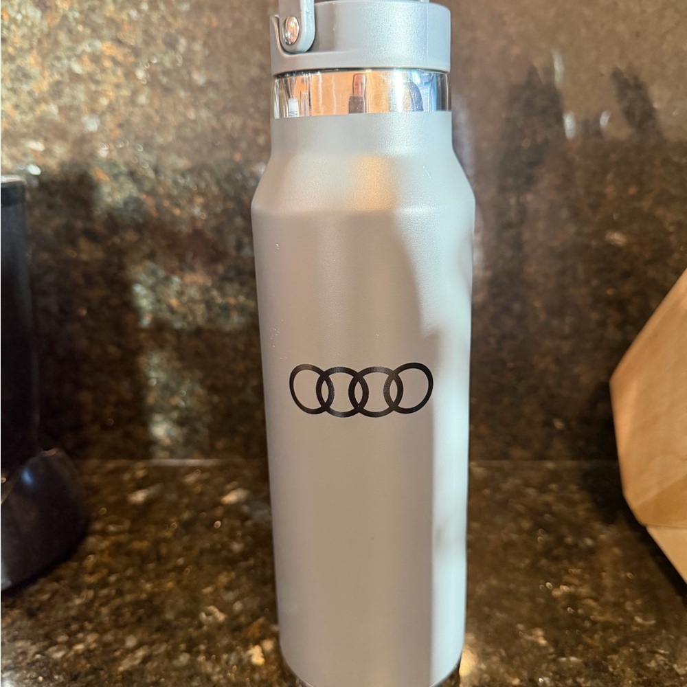 Audi Gray Stainless Steel Water Bottle 25 oz